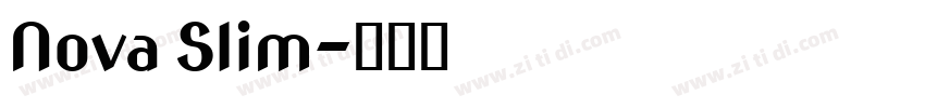 Nova Slim字体转换 Nova Slim字体转换
